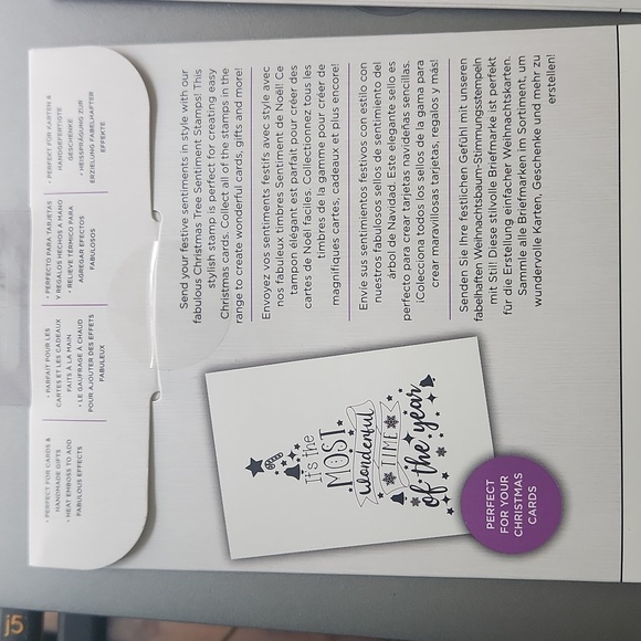 Crafters companion Christmas stamps set of 2 - Picture 5 of 6